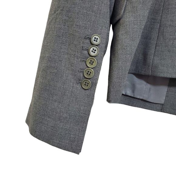 BCBGMaxazria Size Medium Single Button Wool Blend Blazer with 4 Front Pockets - Picture 8 of 11